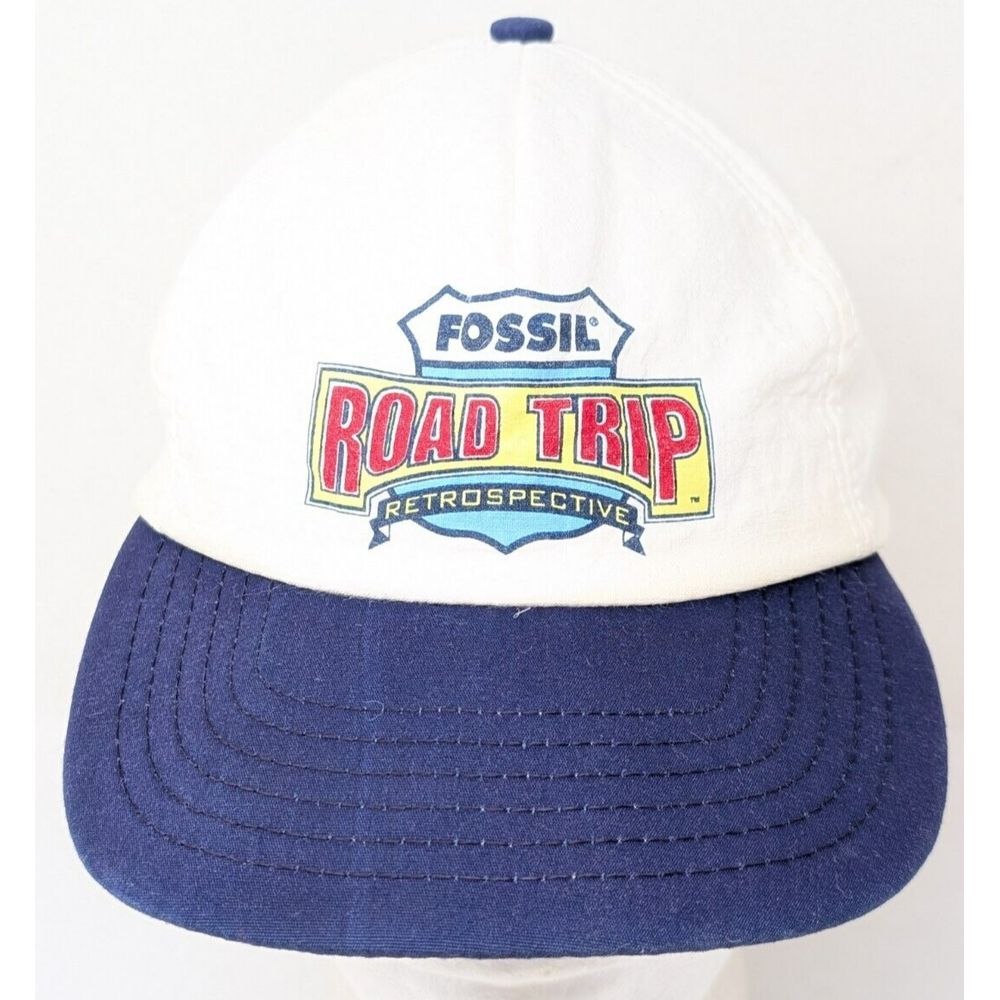 Fossil Road Trip Retrospective Watch Hat Baseball Cap Logo Vintage Snapback Y2K
